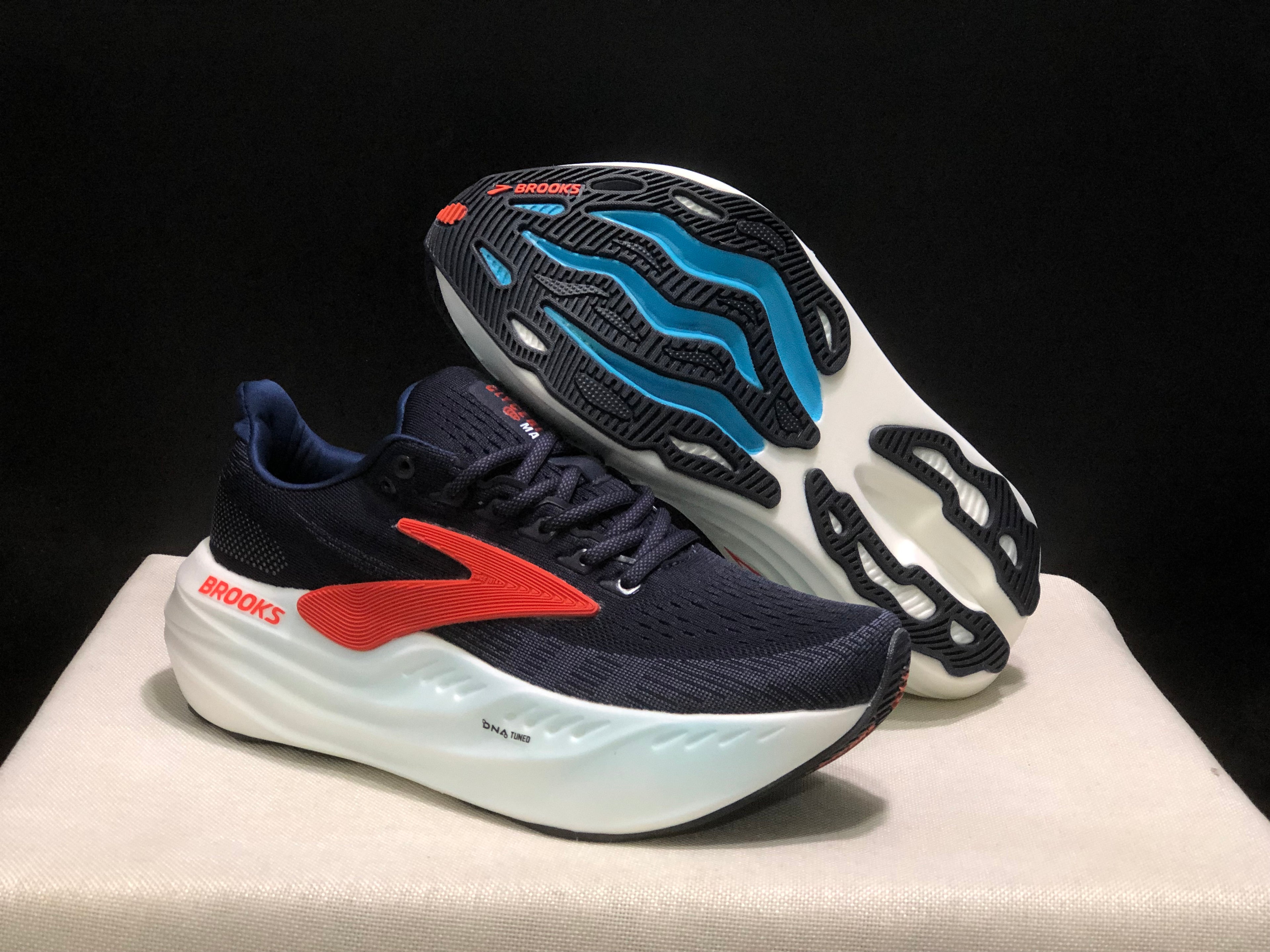 Brooks Glycerin Max Comfortable Low-top Running Shoes Dark Blue