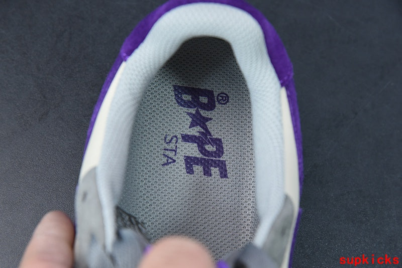 A Bathing Ape Bape Sta Low Grey Purple