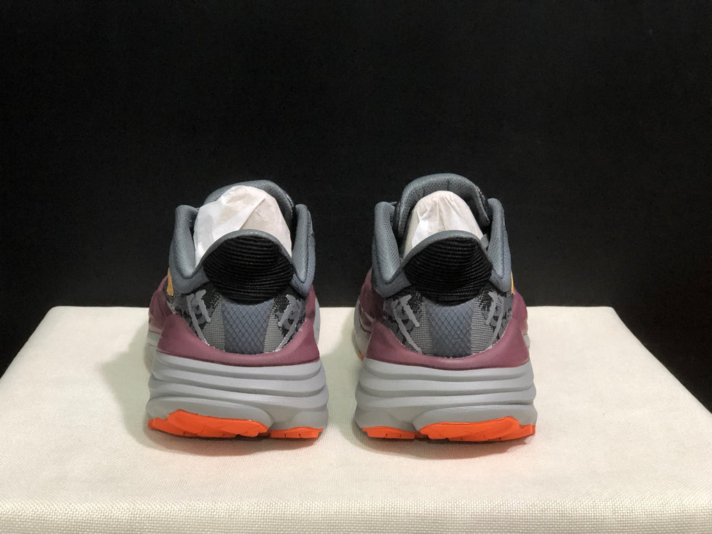 Hoka One One Stinson 7 Comfortable Anti-slip Outdoor Running Shoes Sneakers Gray/Orange