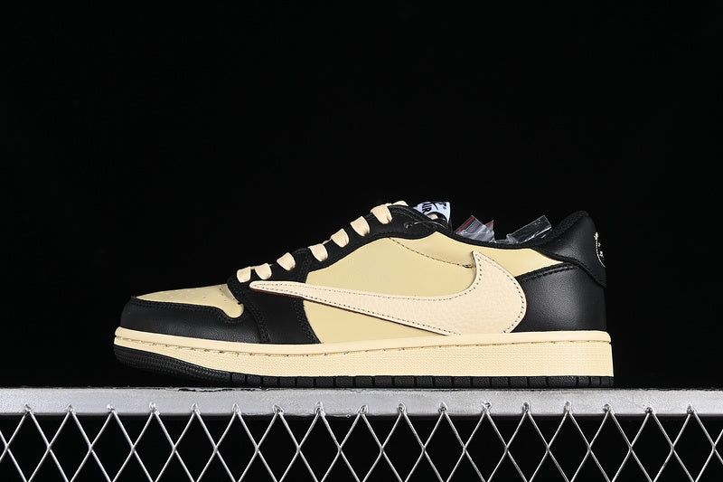 Travis Scott Nike Air Jordan 1 Low OG Yellow Black Sneakers