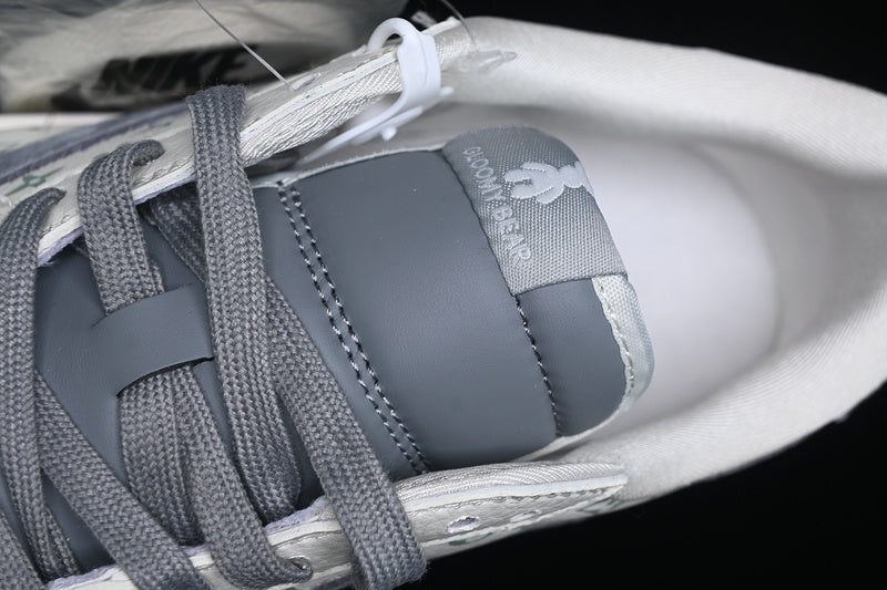 Travis Scott Fragment Design Nike Air Jordan 1 Low Gloomy Bear OG SP Grey White Sneakers