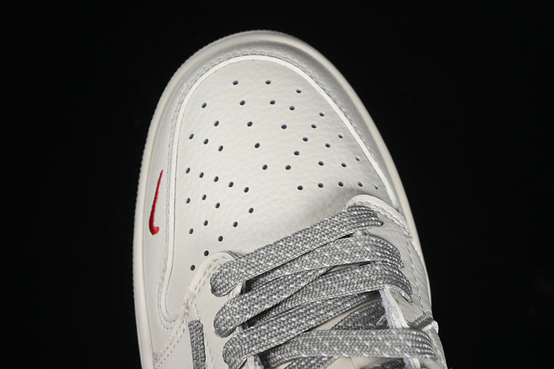 Travis Scott Fragment Design Nike Air Jordan 1 Low Supreme OG SP Light Grey White Sneakers