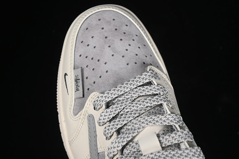 Travis Scott Fragment Design Nike Air Jordan 1 Low OG SP Grey White Casual Sneakers