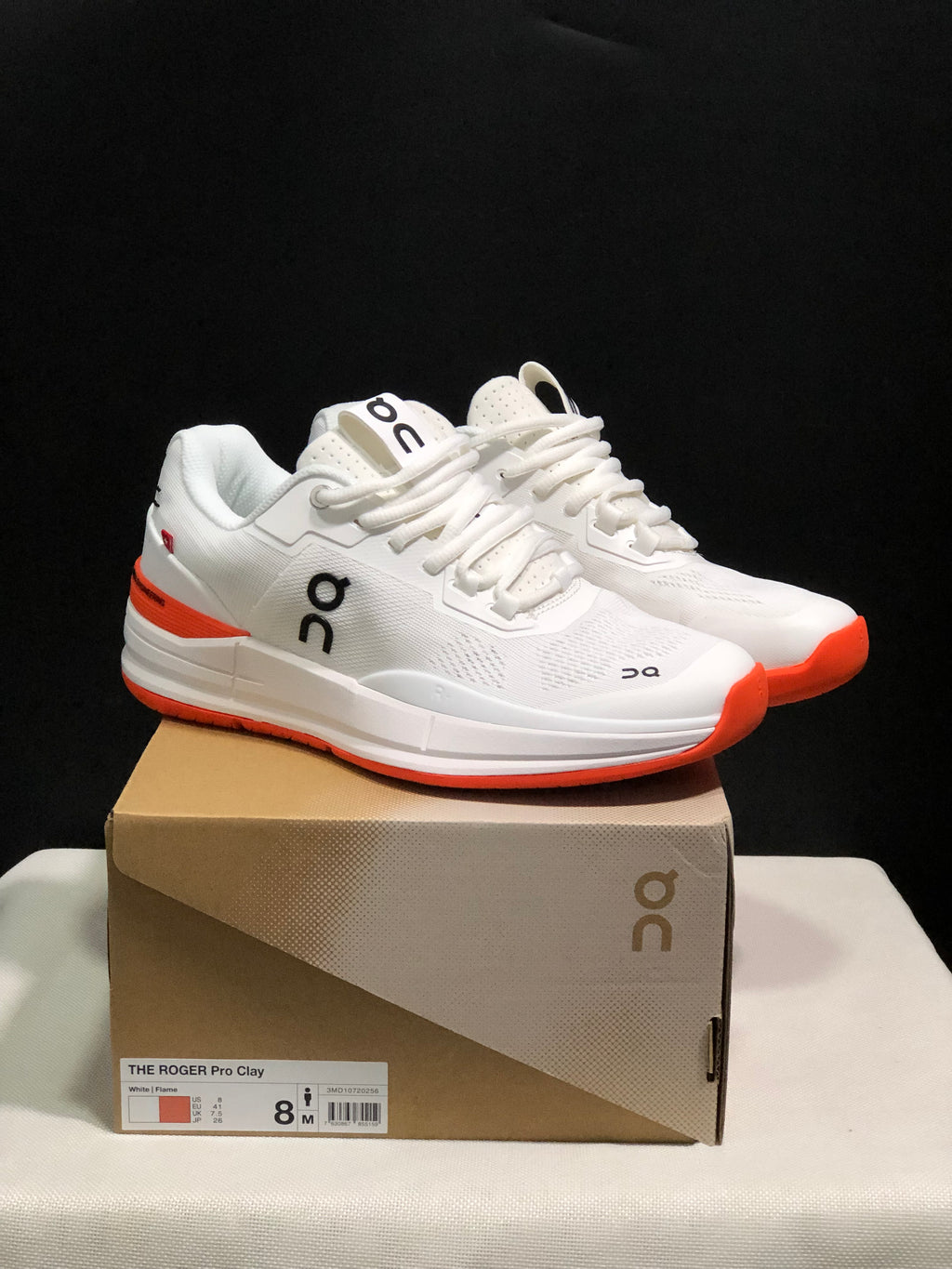 On Running The Roger Rro Durable And Breathable Tennis Shoes White/Flame