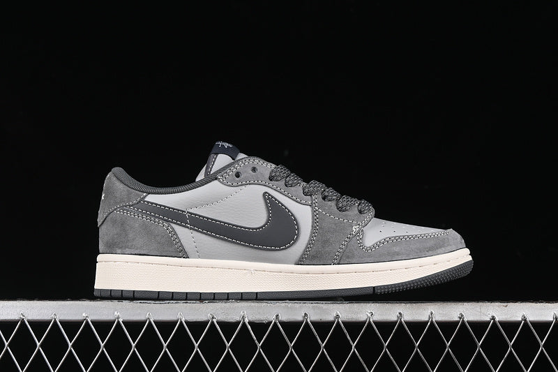 Travis Scott Fragment Design Nike Air Jordan 1 Low OG SP Grey Sneakers