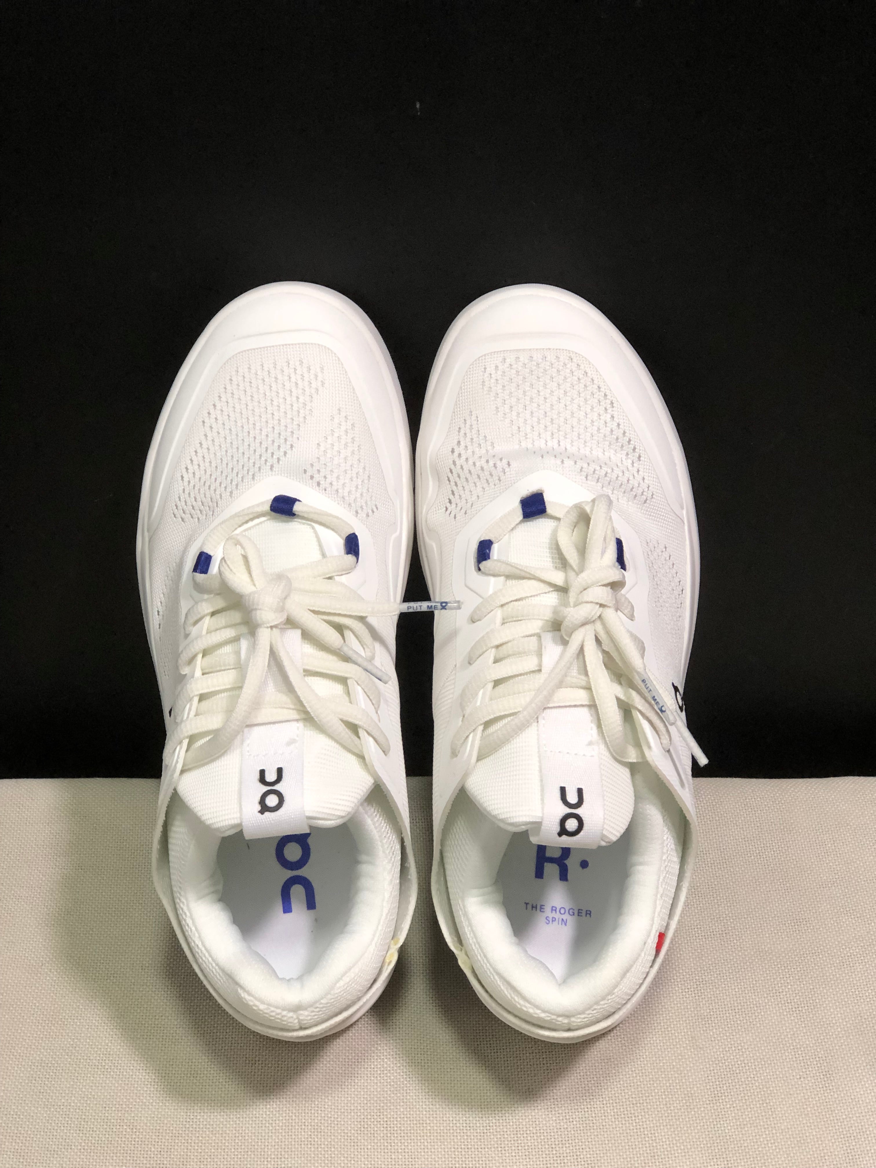 On Running The Roger Spin Breathable Mesh Sneakers White/Indigo