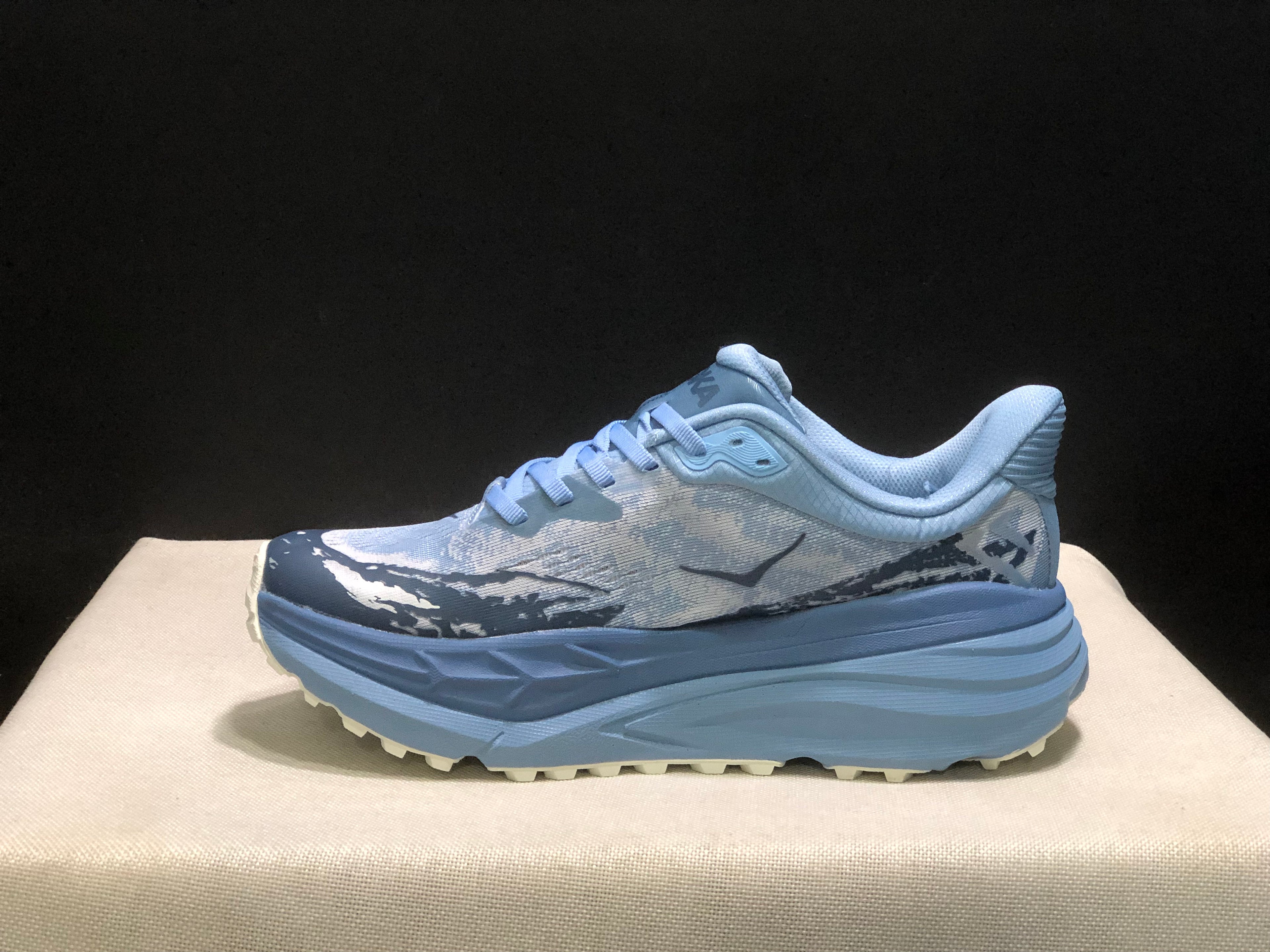 Hoka One One Stinson 7 Comfortable Anti-slip Running Shoes Blue/Camouflage