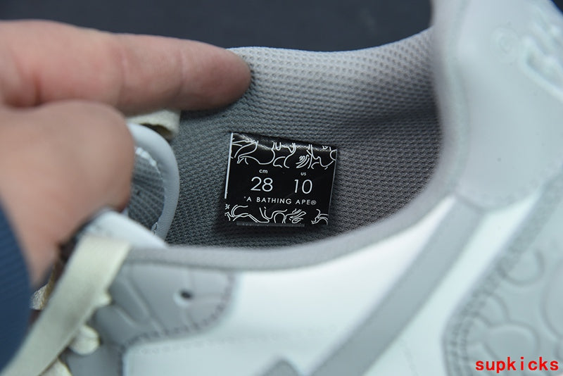 A Bathing Ape Court Sta Light Grey Cream