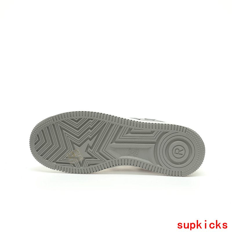 A Bathing Ape Bape Sta Sk8 Low White Gray