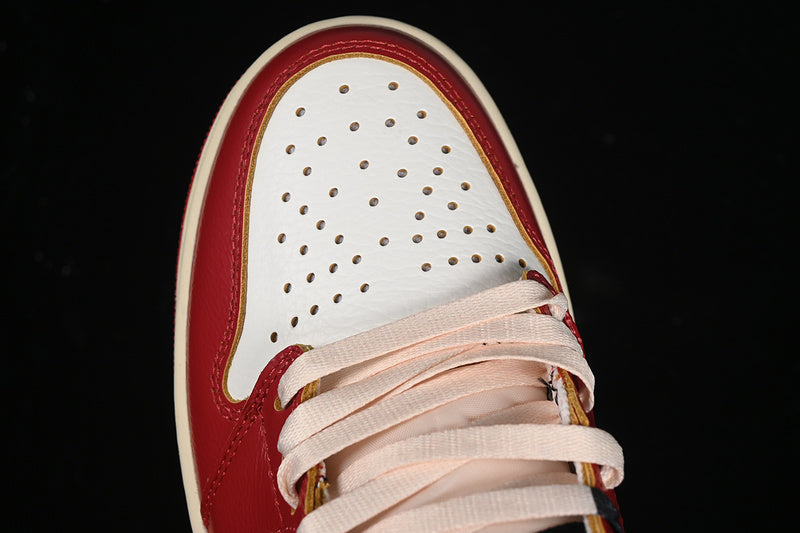 Union Nike Air Jordan 1 High Retro Varsity Red White Sneakers