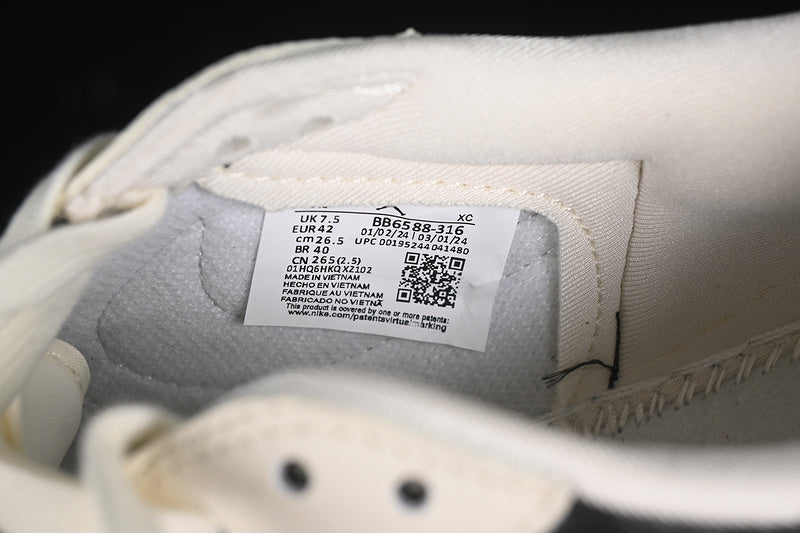 Travis Scott Fragment Design Nike Air Jordan 1 Low OG SP Black Sole Black White Sneakers