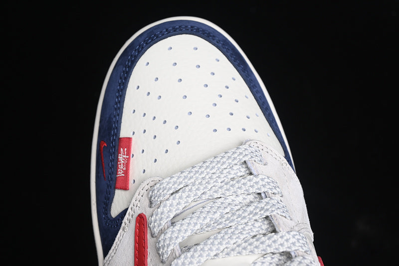 Travis Scott Fragment Design Nike Air Jordan 1 Low OG SP Red Blue White Fashion Sneakers