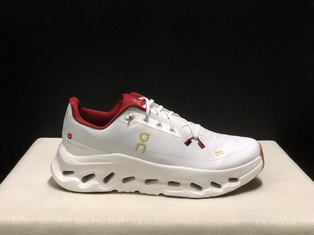 On Running Cloudtilt Shock Absorption Casual Running Shoes Pearl/Ivory/Red