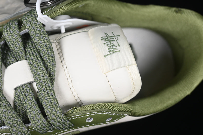 Travis Scott Fragment Design Nike Air Jordan 1 Low OG SP White Green Sneakers