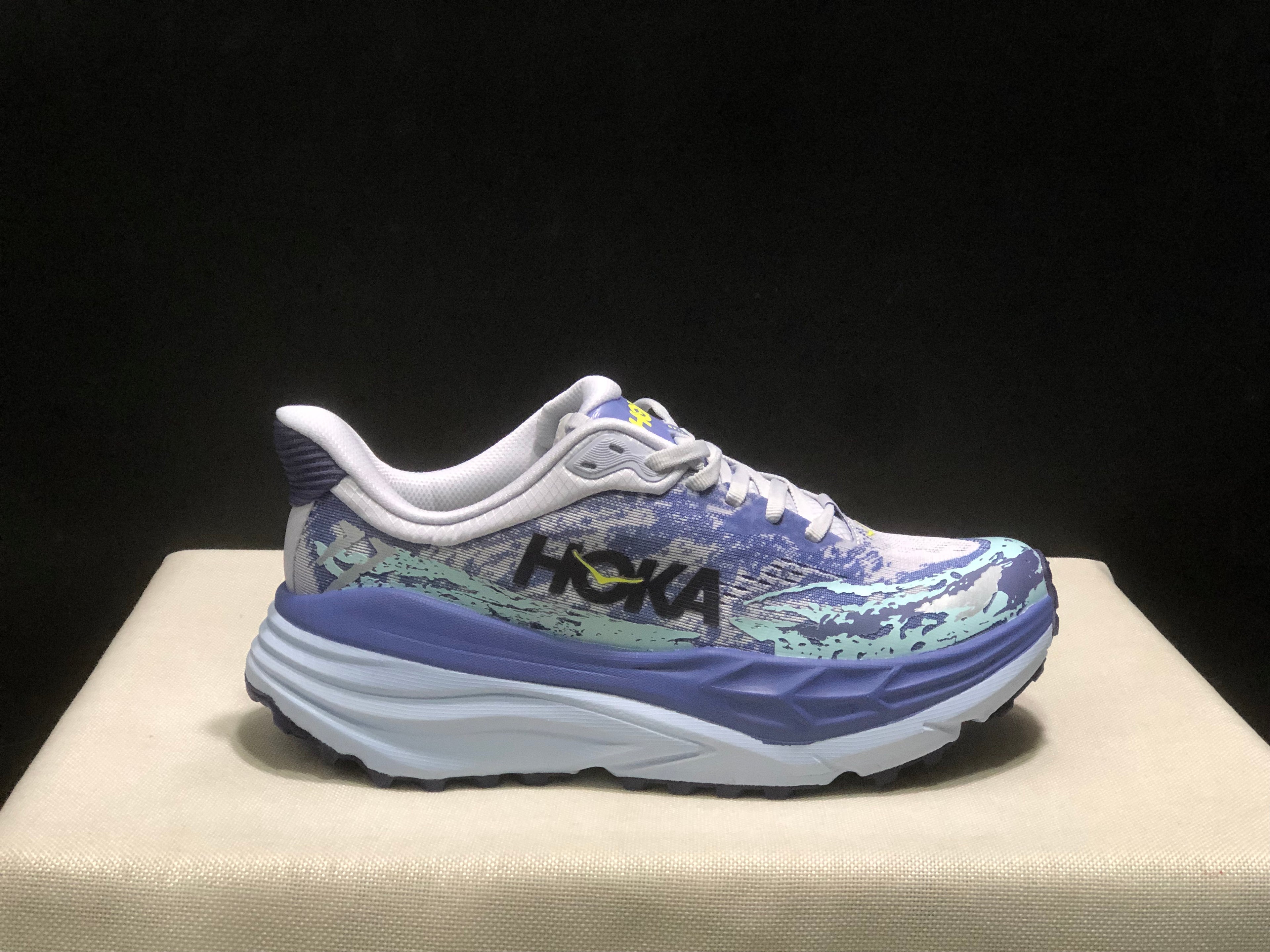 Hoka One One Stinson 7 Comfortable Anti-slip Outdoor Running Shoes Sneakers Light Purple