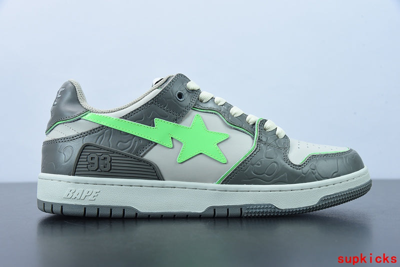 A Bathing Ape Bape Sta Low Grey Green