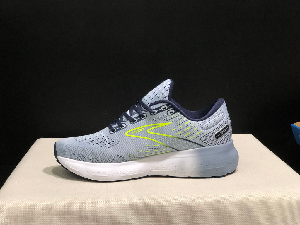 Brooks Glycerin GTS 20 Shock-absorbing Wear-resistant Running Shoes Grey/Fluorescent Green