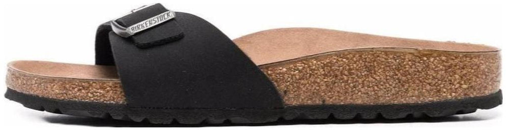 Birkenstock Madrid Vegan Birko-Flor Birkibuc 1020060 Narrow Fit Black Sandals