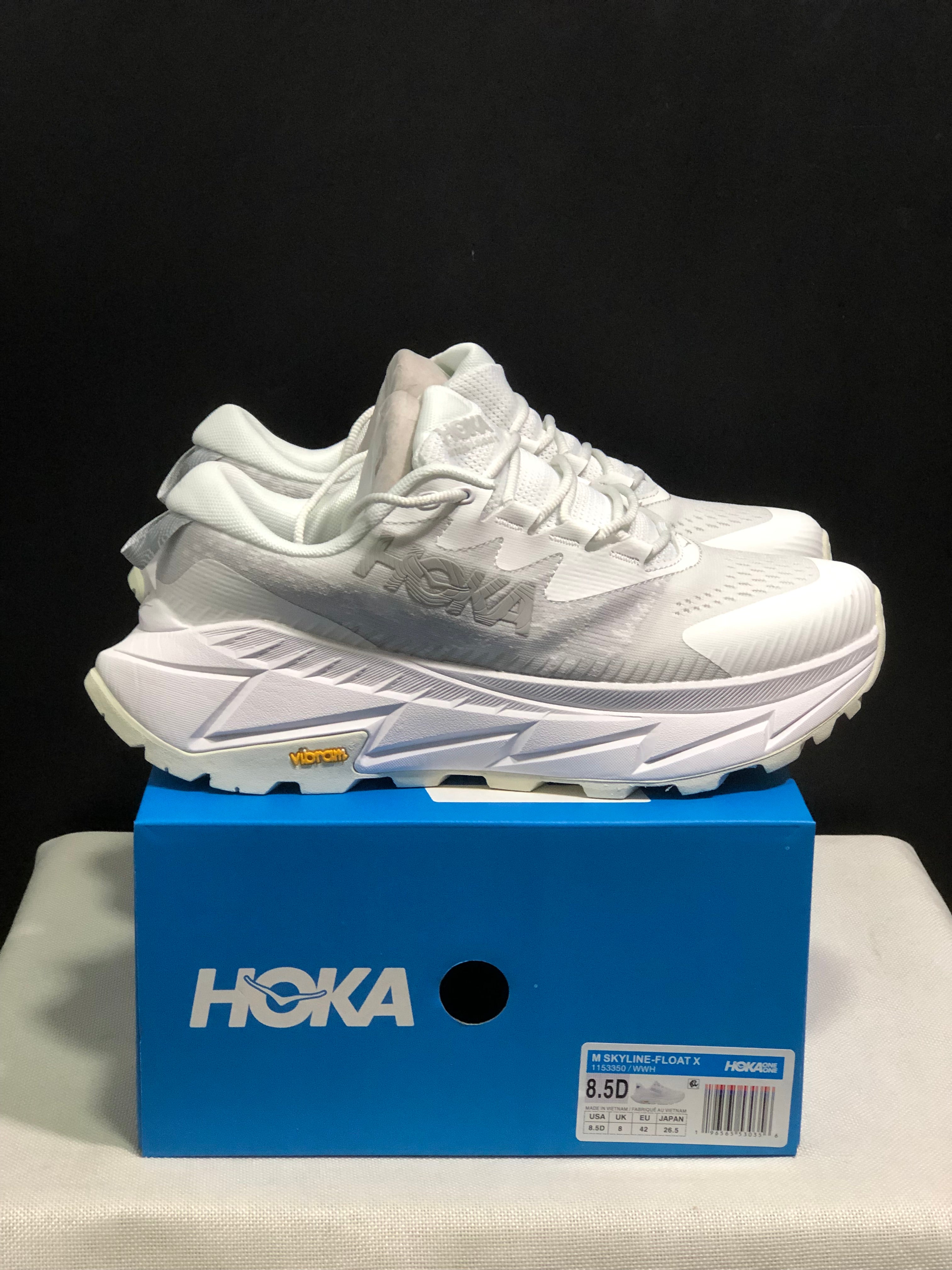 Hoka One One Skyline Float X Outdoor Running Shoes Sneakers White