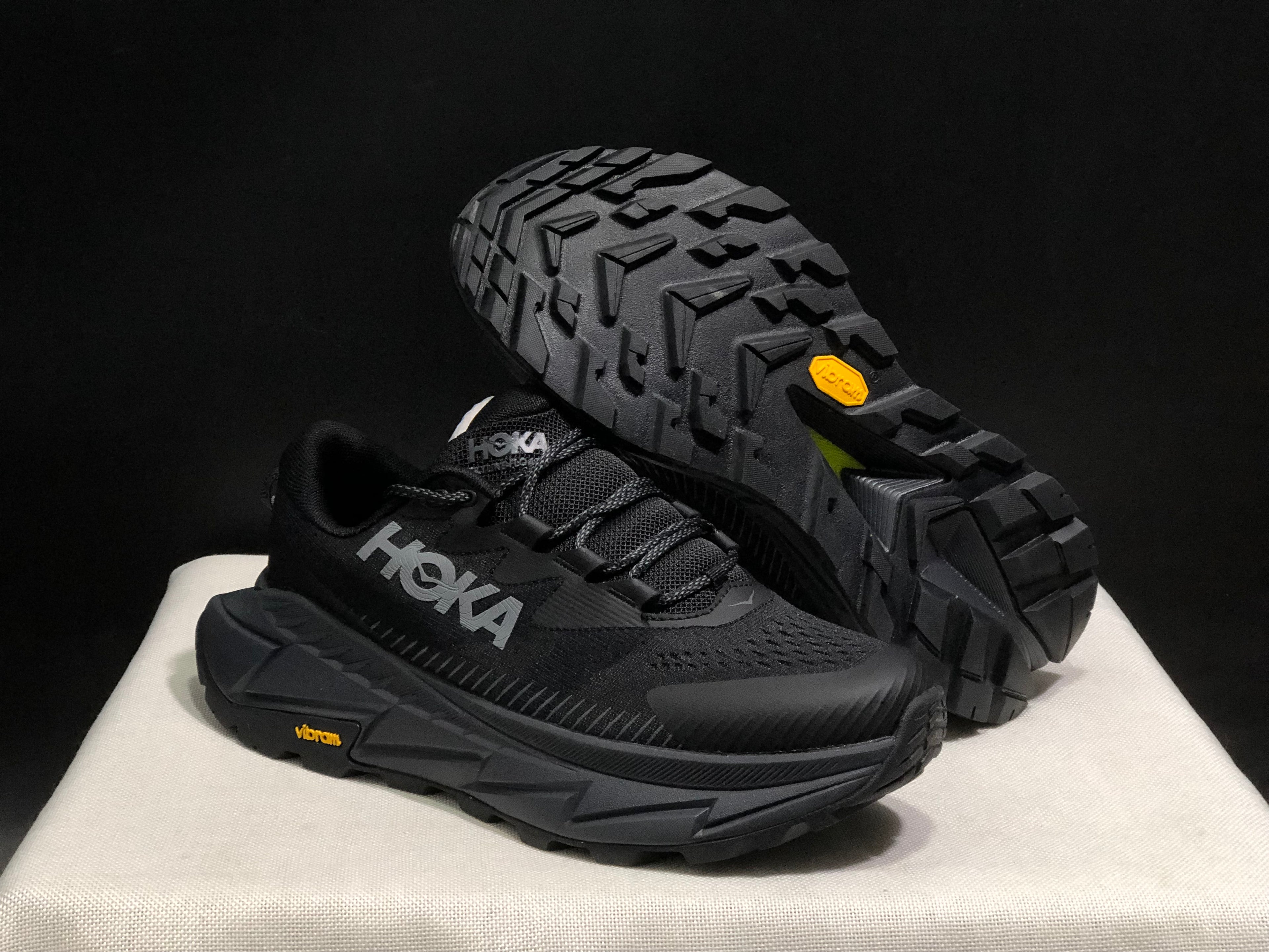 Hoka One One Skyline Float X Outdoor Running Shoes Sneakers Black