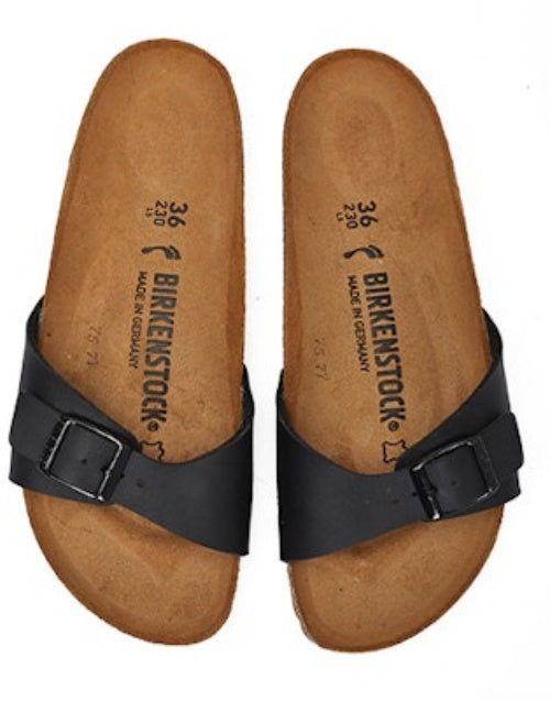 Birkenstock Madrid Birko-Flor 40793 Narrow Fit Black Sandals