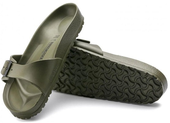 Birkenstock Madrid Essentials EVA Narrow Fit Olive Green 0128251 Fashion Slippers