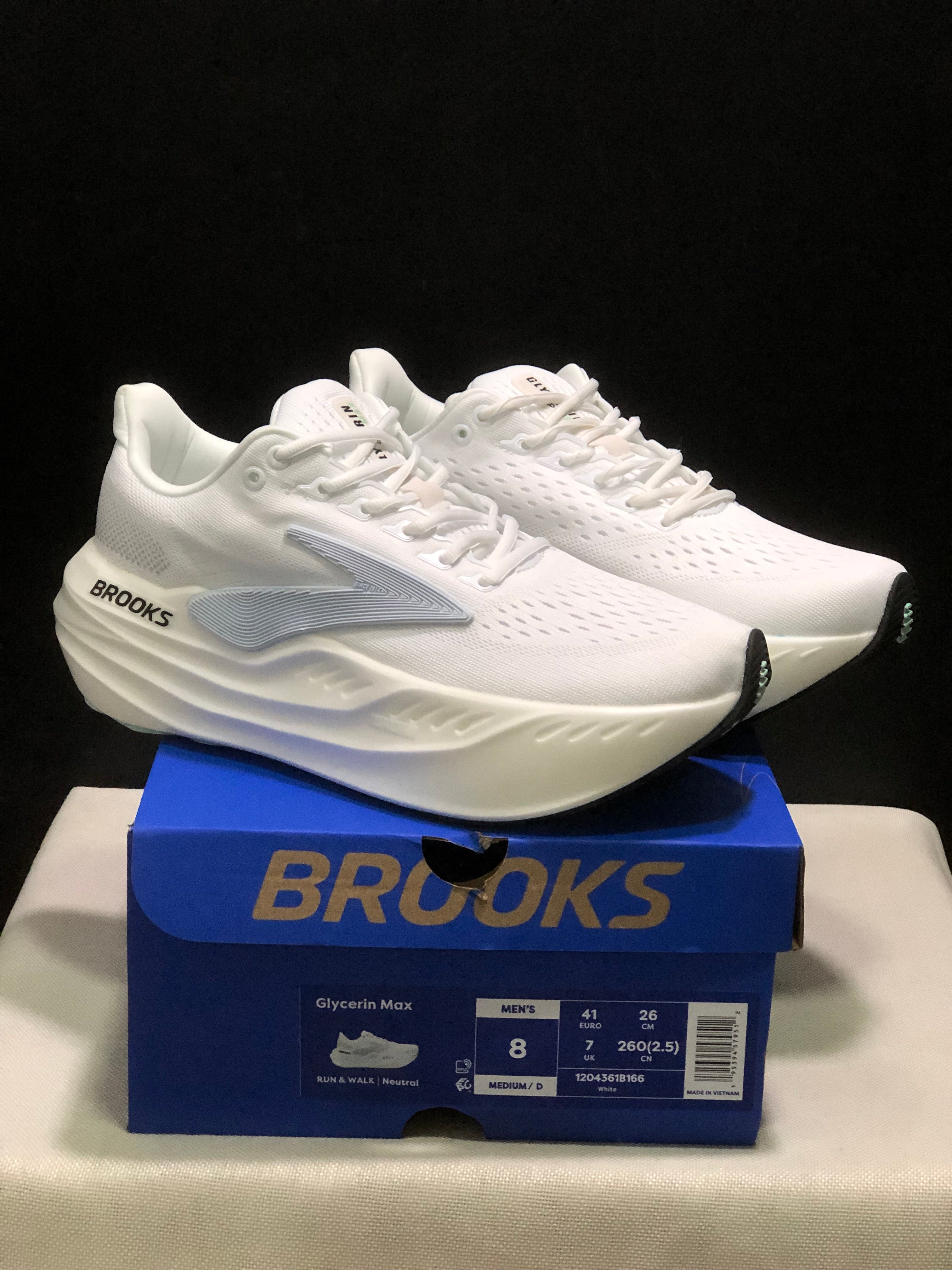 Brooks Glycerin Max Comfortable Low-top Running Shoes White