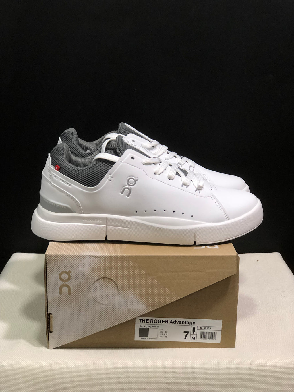 On Running The Roger Spin Board Shoes White/Wolf Grey