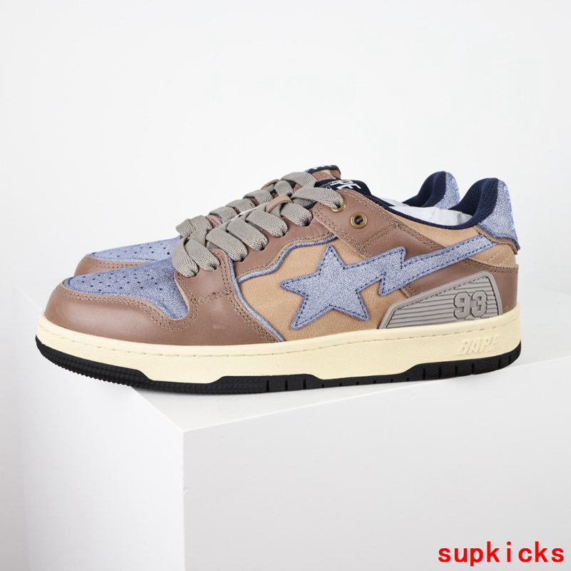 A Bathing Ape Bape Sta Sk8 Brown Light Purple