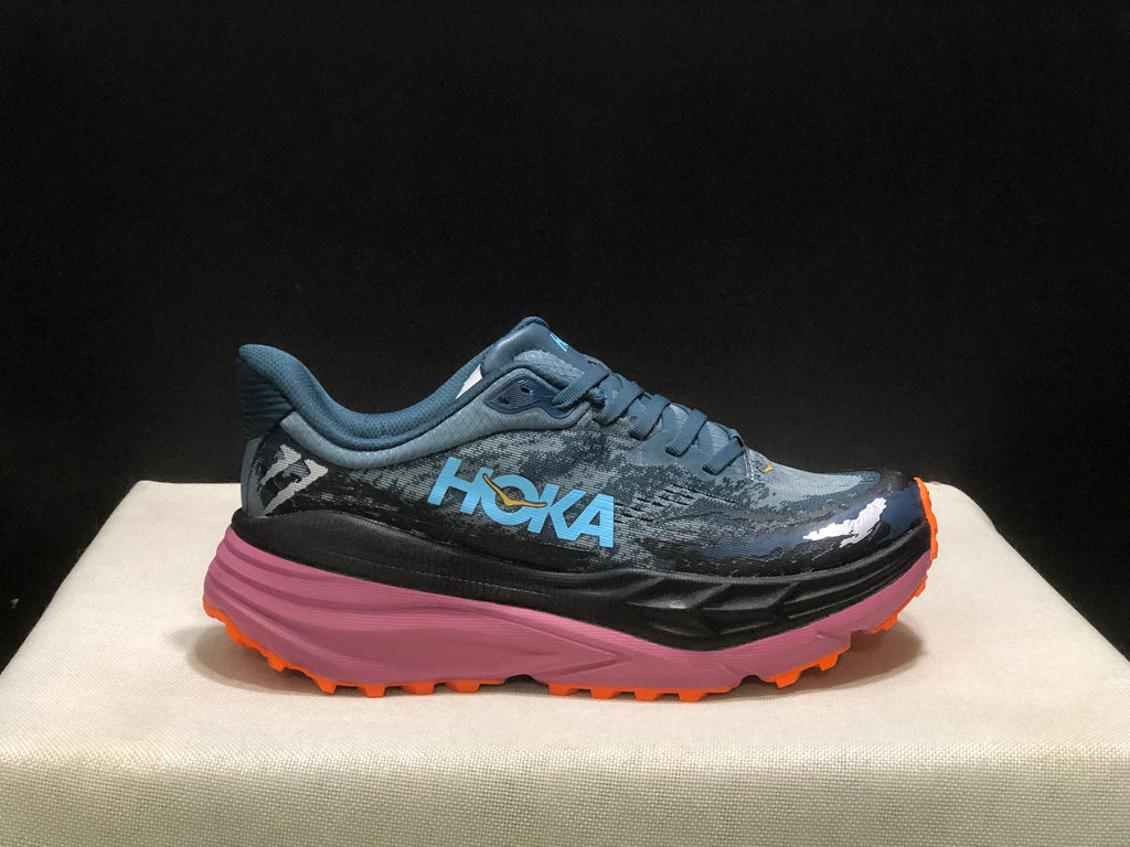 Hoka One One Stinson 7 Comfortable Anti-slip Running Shoes Camouflage/Black/Red