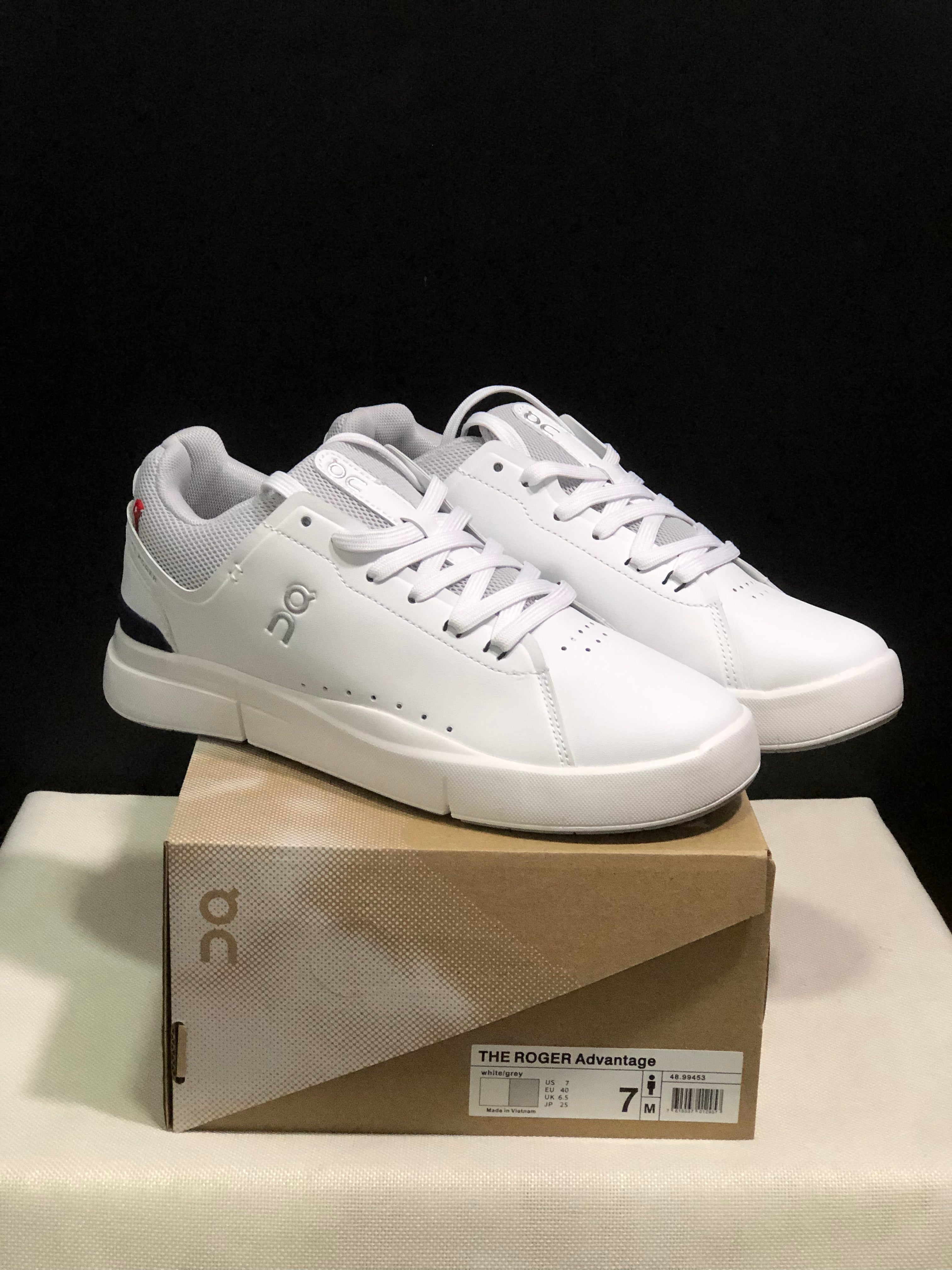 On Running The Roger Spin Board Shoes White/Light Grey