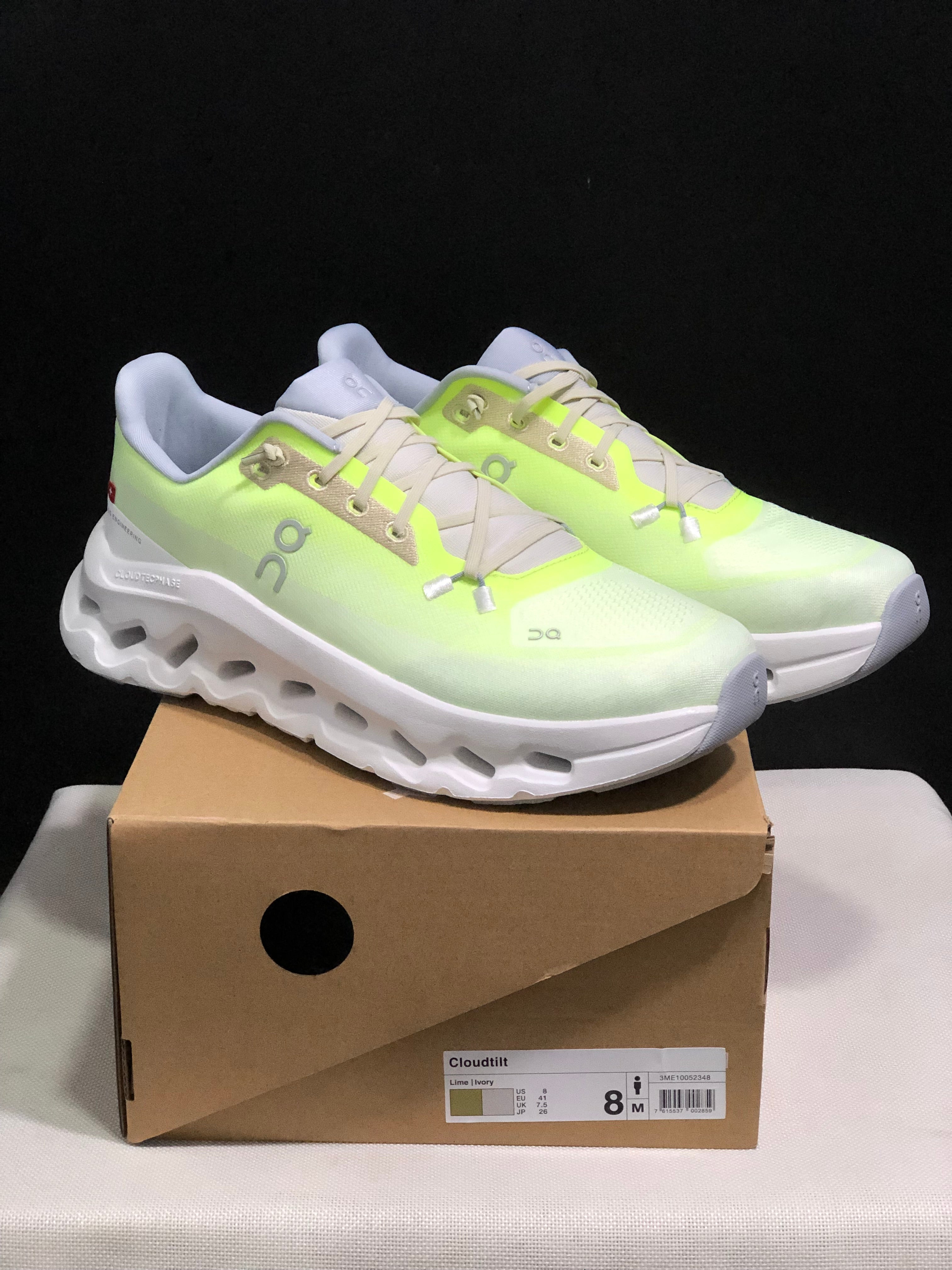 On Running Cloudtilt Durable Casual Life Shoes Fluorescent Green/Ivory