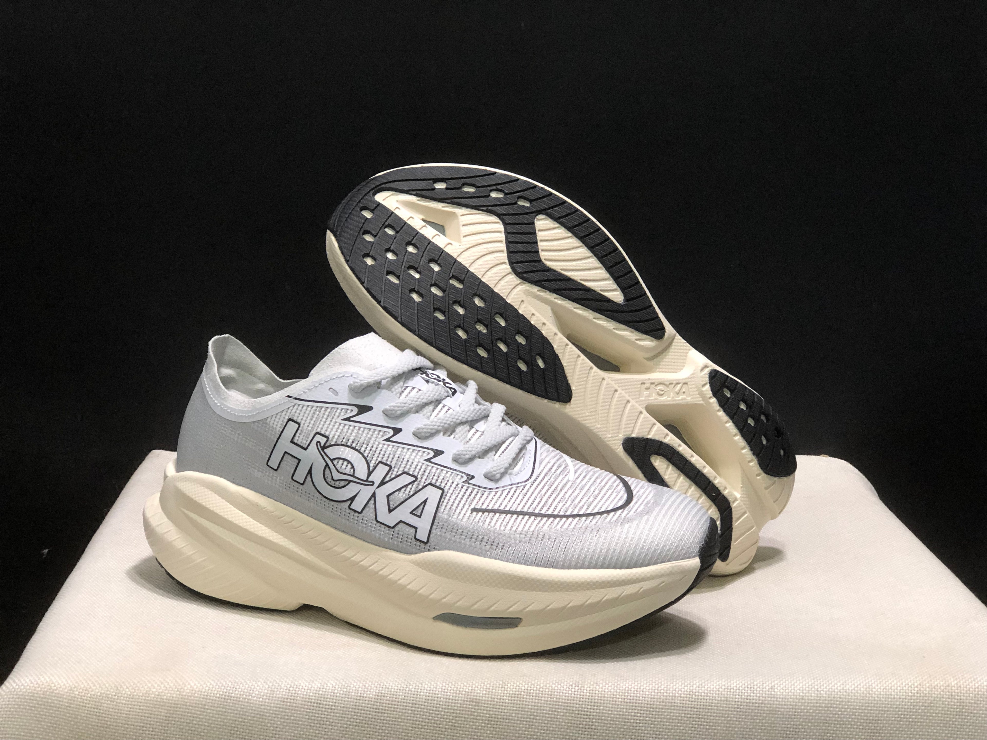 Hoka One One Mach X 2 Anti-slip Low-top Running Shoes Grey