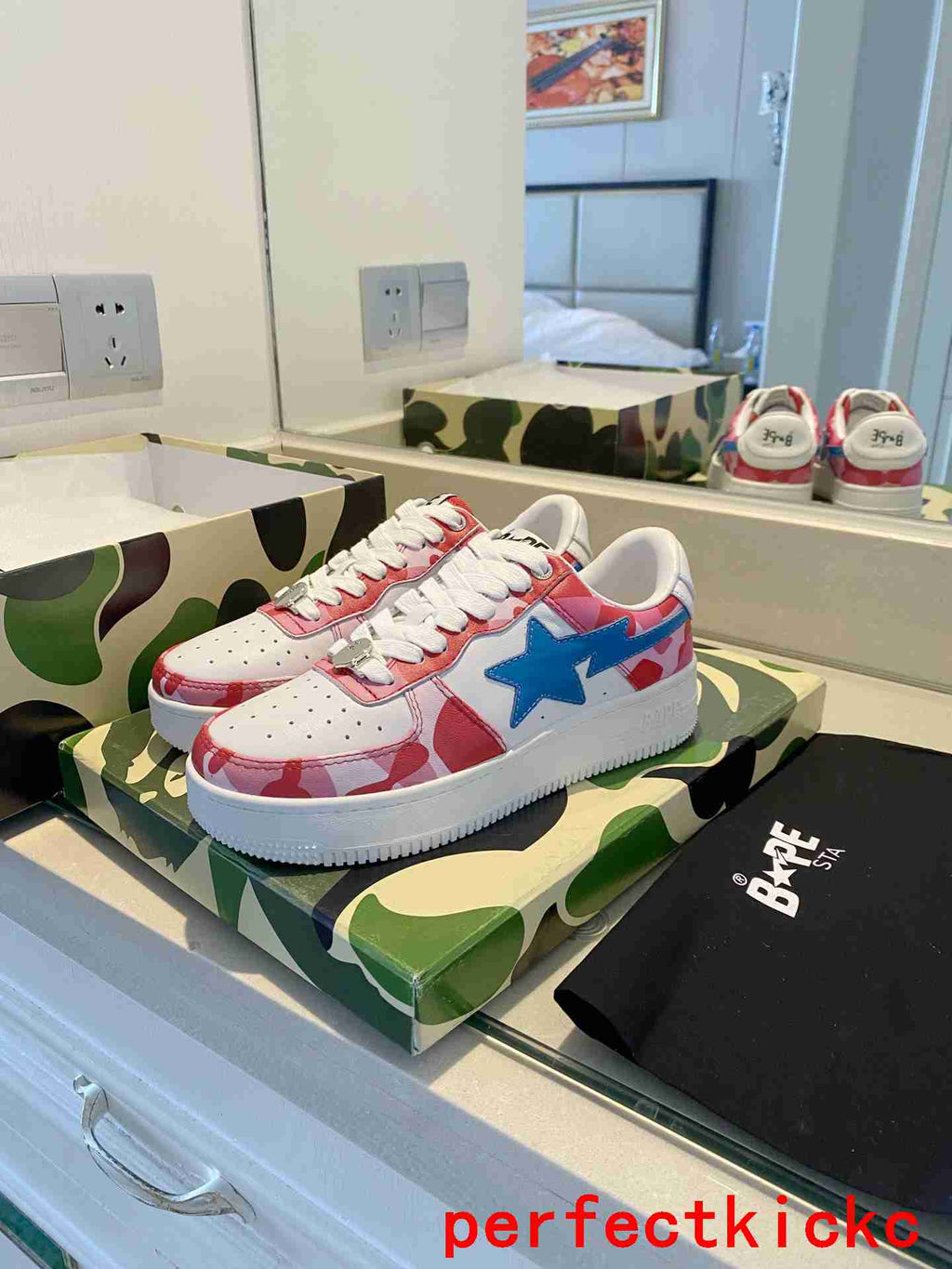 A Bathing Ape Bape Sta Low Pink Camo