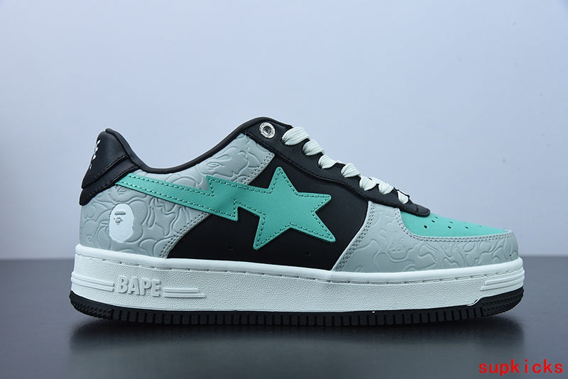 A Bathing Ape1 Bape Sta Low Gray Black Teal