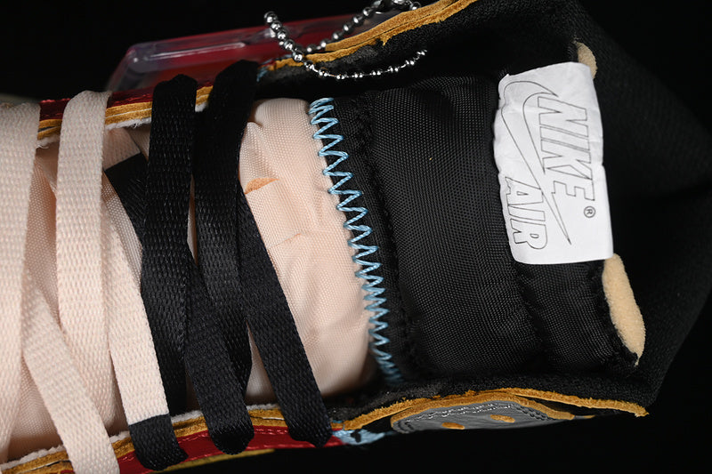 Union Nike Air Jordan 1 High Retro Varsity Red White Sneakers