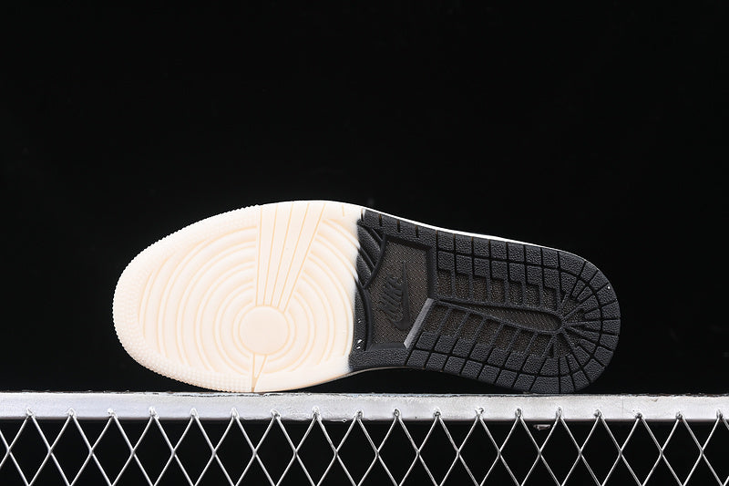 Travis Scott Fragment Design Nike Air Jordan 1 Low Gloomy Bear OG SP Black White Sneakers