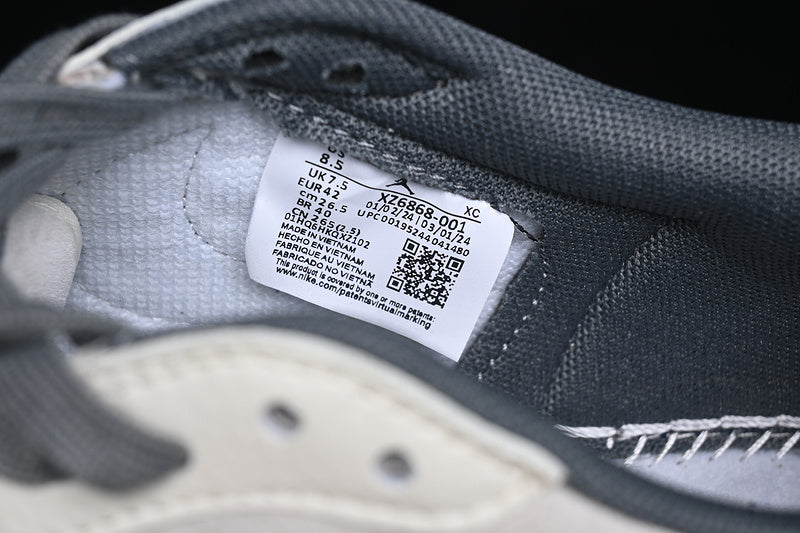 Travis Scott Fragment Design Nike Air Jordan 1 Low OG SP Grey White Casual Fashion Sneakers