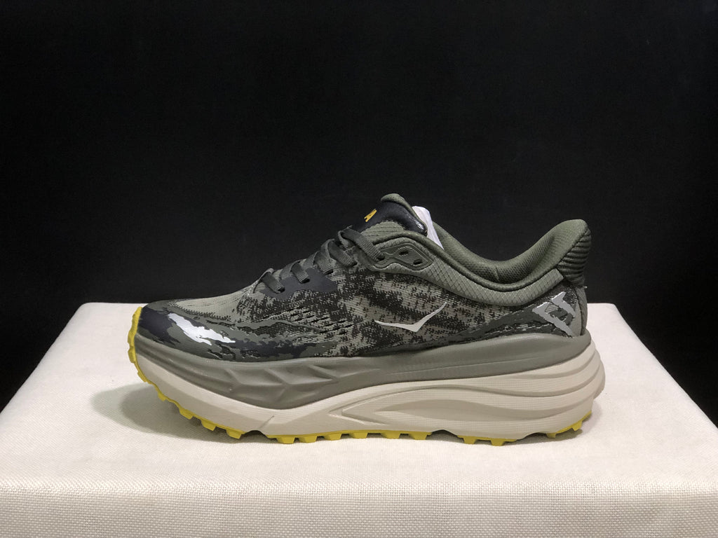 Hoka One One Stinson 7 Comfortable Anti-slip Outdoor Running Shoes Brown Sneakers