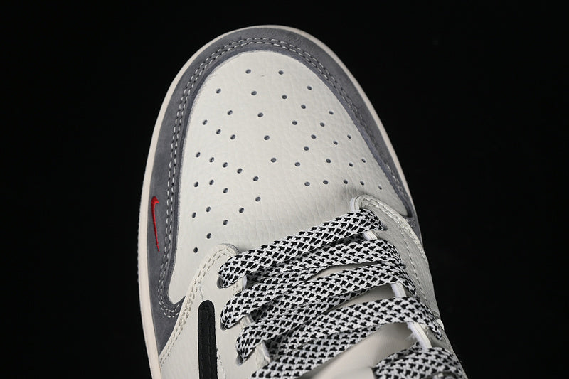 Travis Scott Fragment Design Nike Air Jordan 1 Low OG SP Black Grey White Casual Sports Shoes