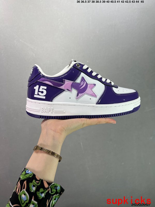 A Bathing Ape Bape Sta Sk8 Dark Purple Camo