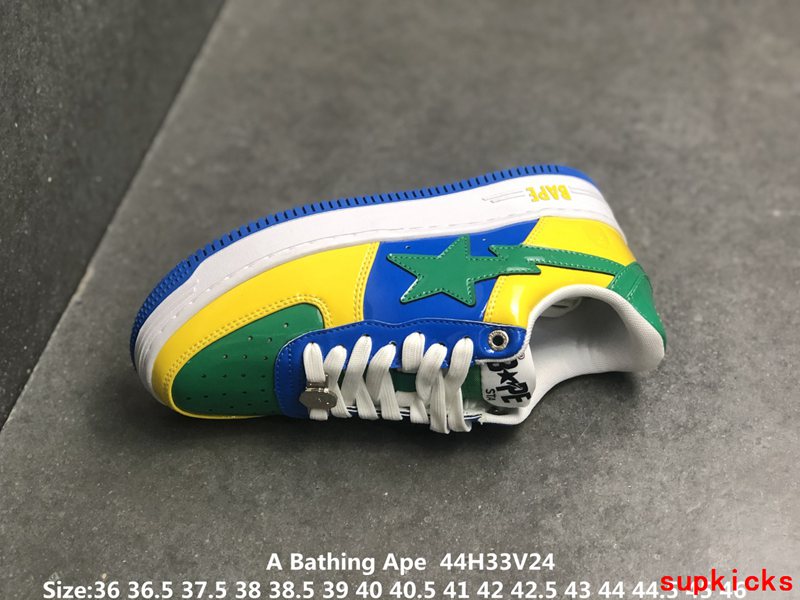 A Bathing Ape Bape Sta Low Yellow Green Blue