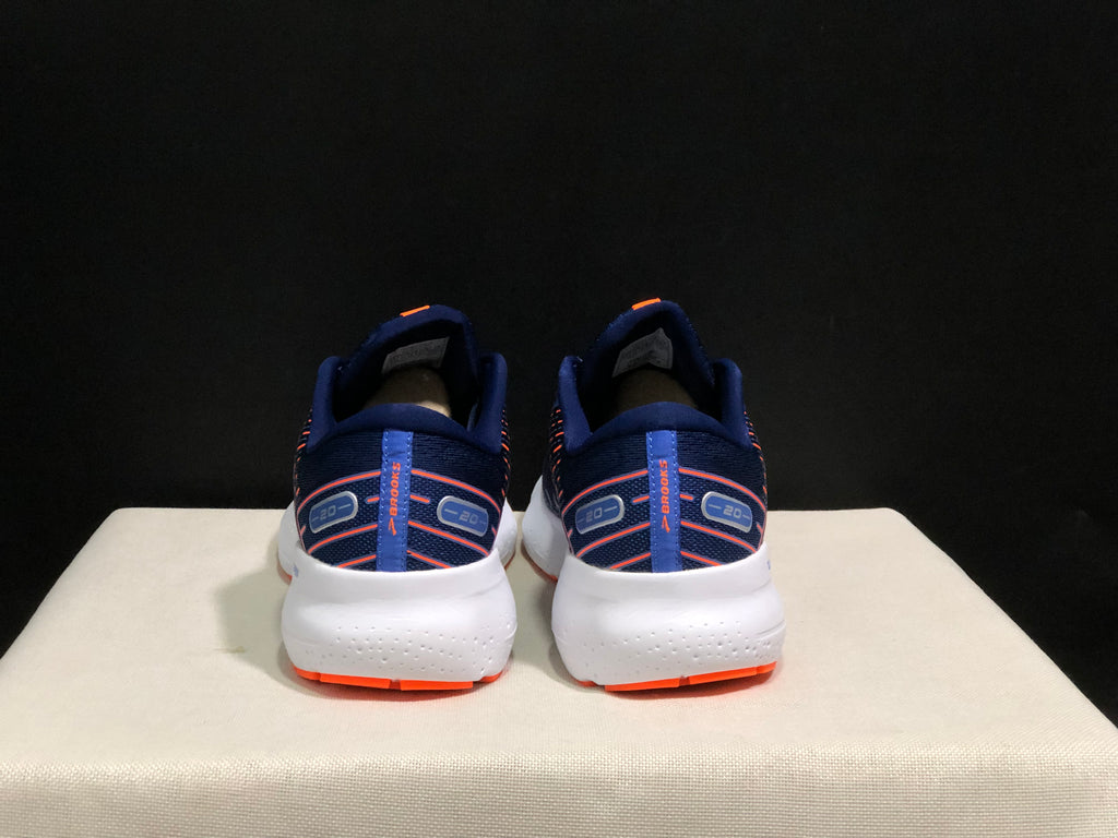 Brooks Glycerin GTS 20 Shock-absorbing Wear-resistant Running Shoes Navy/Orange