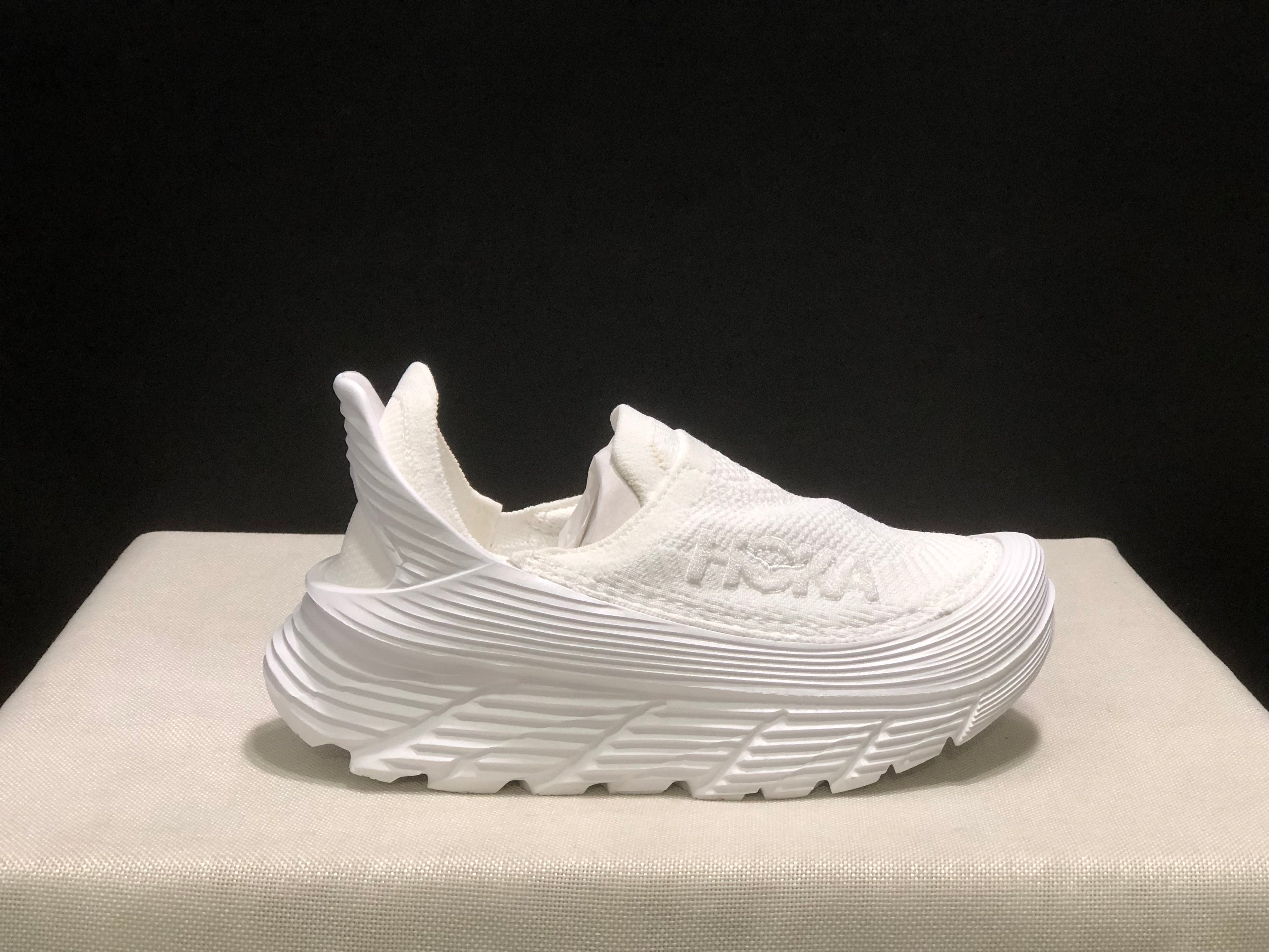 Hoka One One Restore TC Elastic Comfortable Low-top Running Shoes Sneakers White