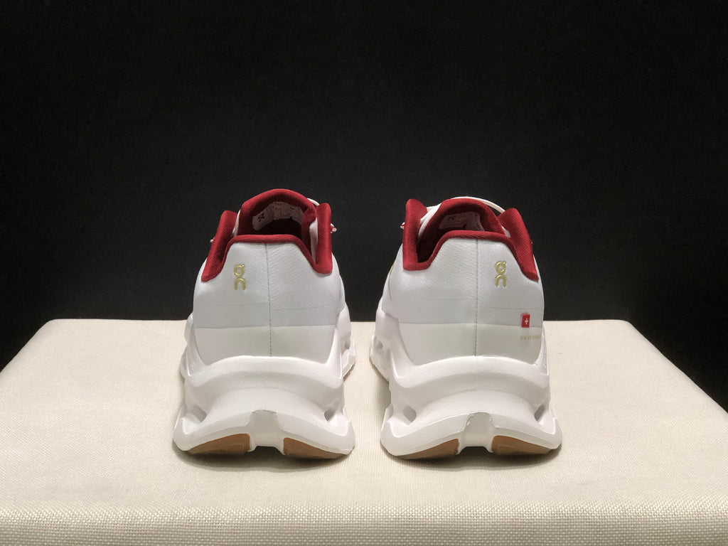 On Running Cloudtilt Shock Absorption Casual Running Shoes Pearl/Ivory/Red