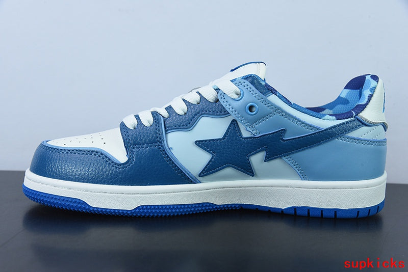 A Bathing Ape Bape Sta Sk8 Blue Gradient Camo