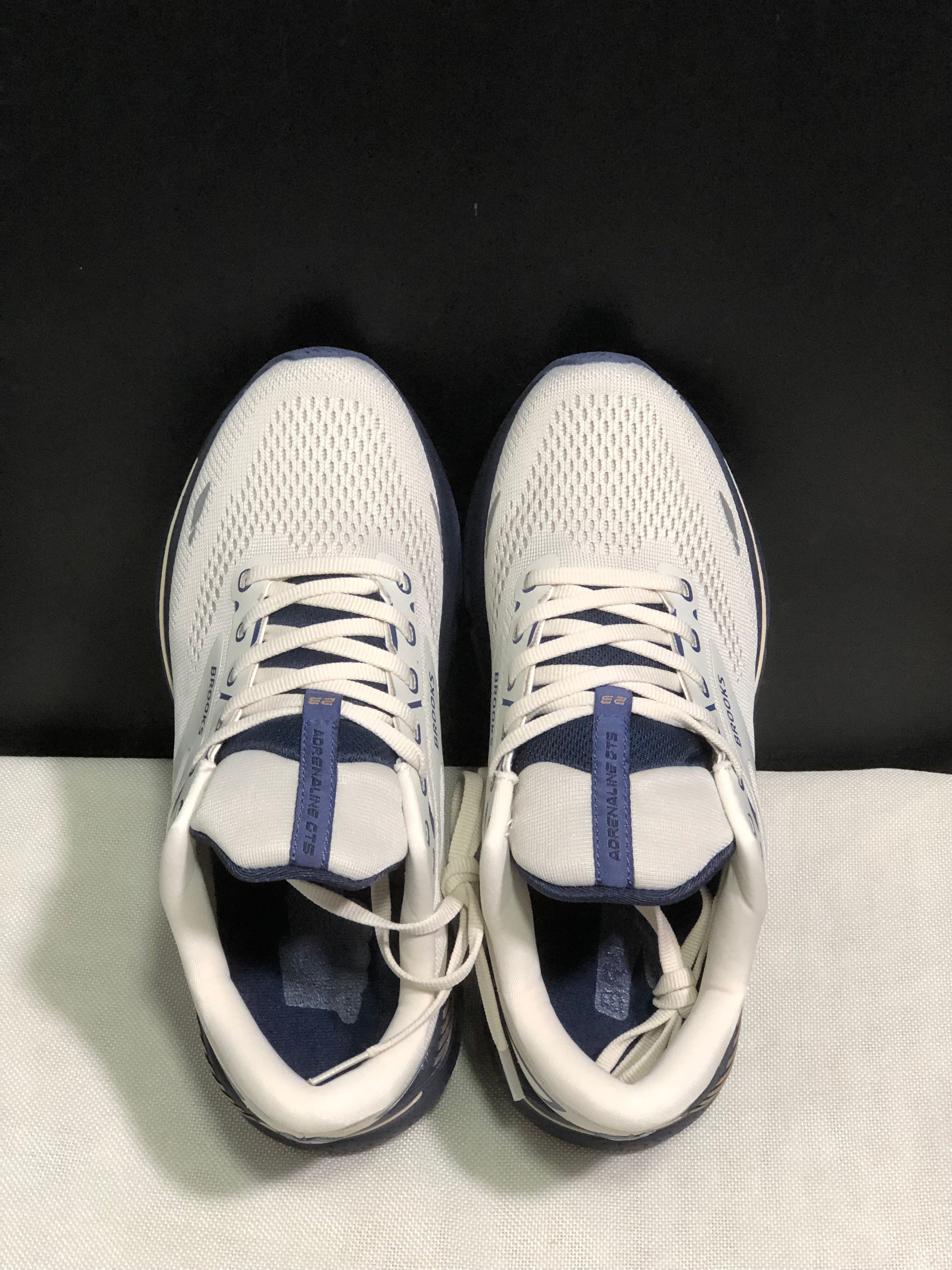 Brooks Adrenaline GTS 23 Shock-absorbing Wear-resistant Low-top Running Shoes Moonlight Grey