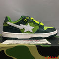 A Bathing Ape1 Bape SK8 Sta Green White 1J30291024