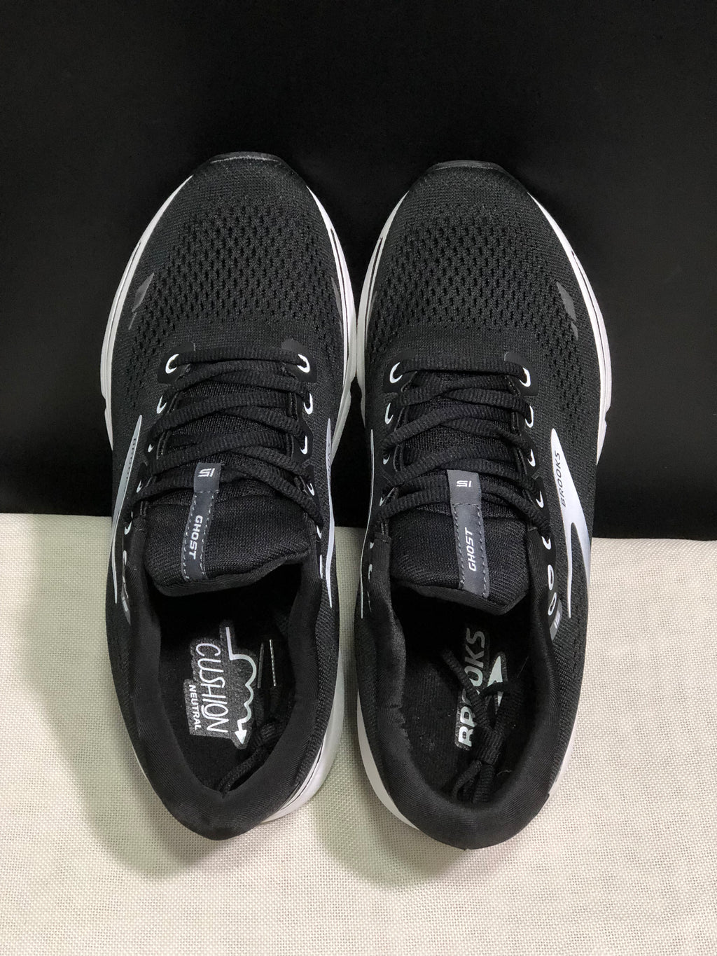 Brooks Ghost 15 Shock-absorbing Wear-resistant Low-top Running Shoes Colid Light Gray/Nave Blue