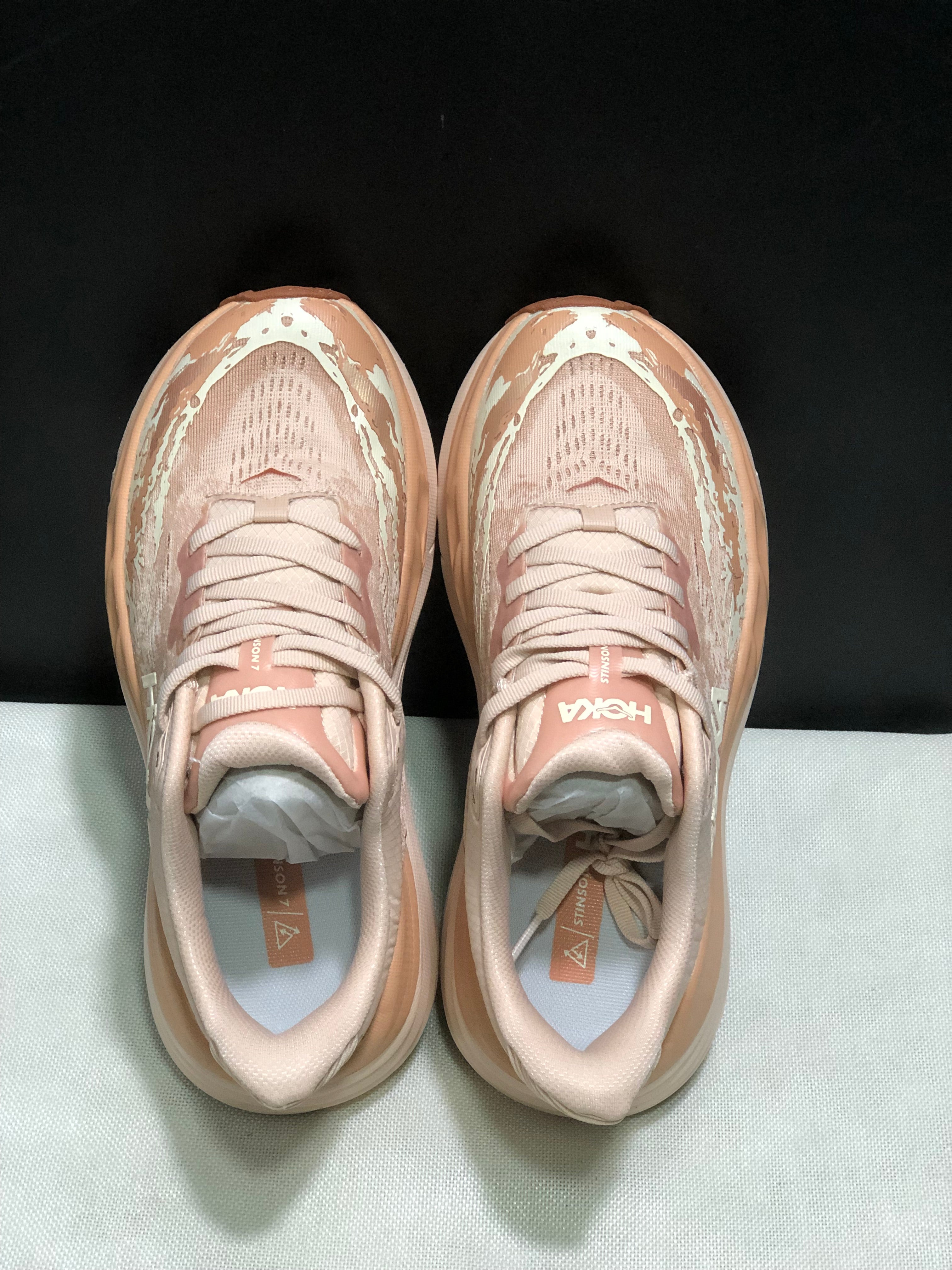 Hoka One One Stinson 7 Women's Comfortable Anti-slip Outdoor Running Shoes Sneakers Pink